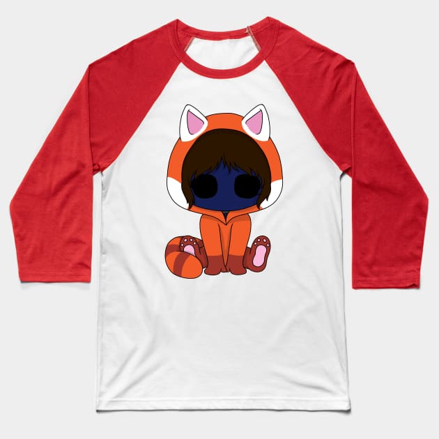 creepypasta red panda (eyeless jack) Baseball T-Shirt by LillyTheChibi